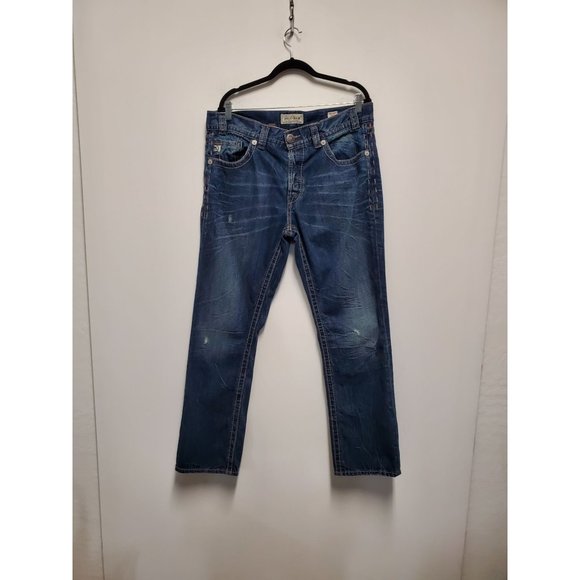 MEK USA DNM Jeans Mek Denim Bulgan Straight Leg Button Fly Jeans